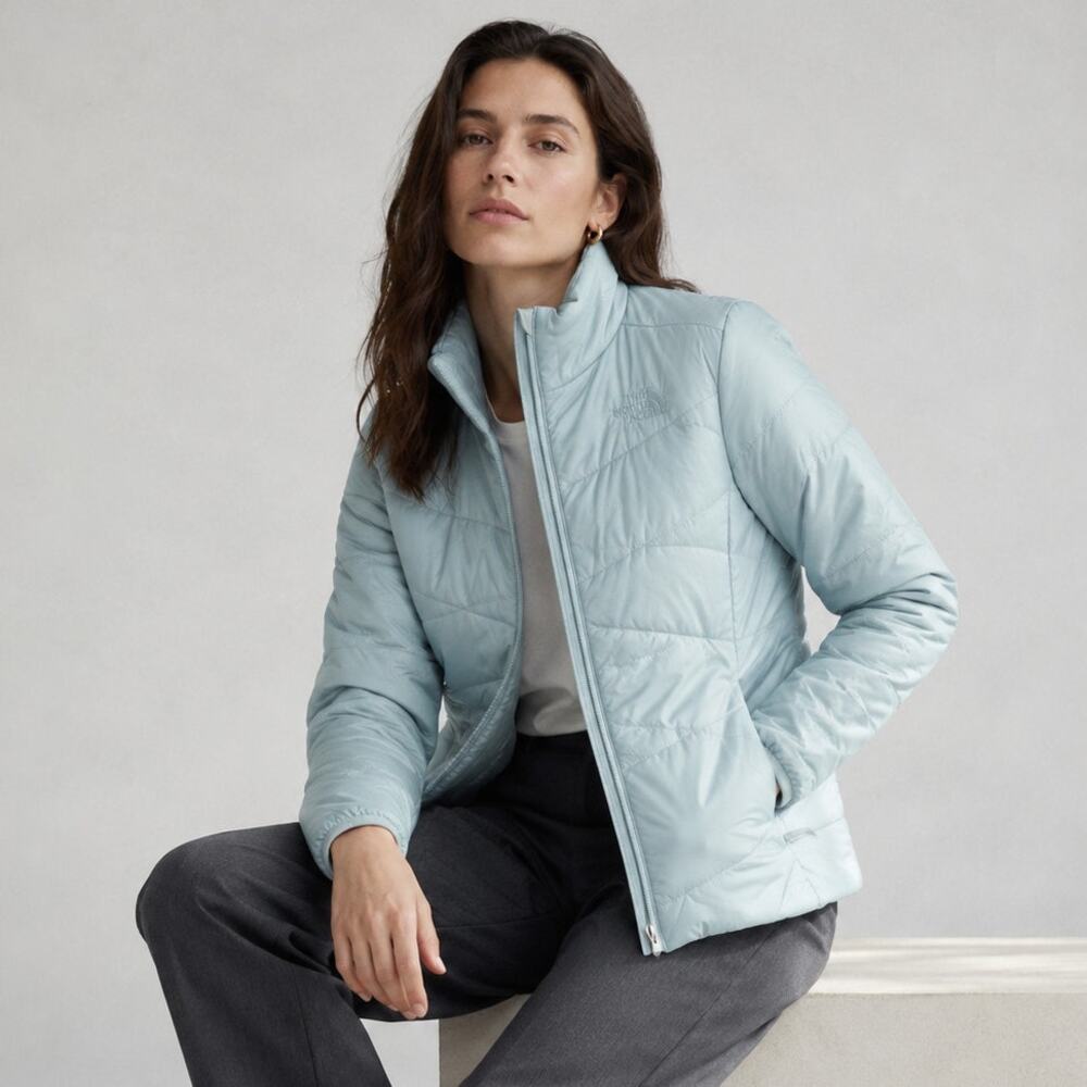 The North Face Bombay Insulated Jacket Womens XS Blue/Green Full Zip Logo